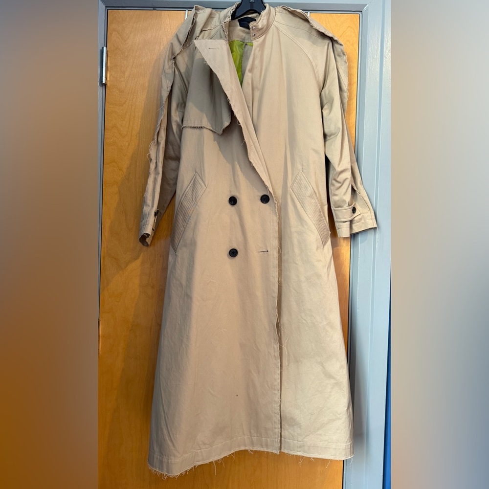 Diesel Black Gold Beige Trench Coat